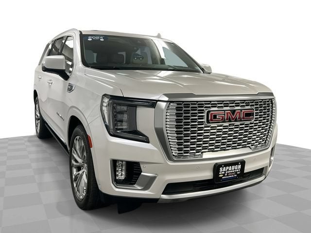 White Frost Tricoat 2024 GMC Yukon SUV / Crossover Four-Wheel Drive Automatic