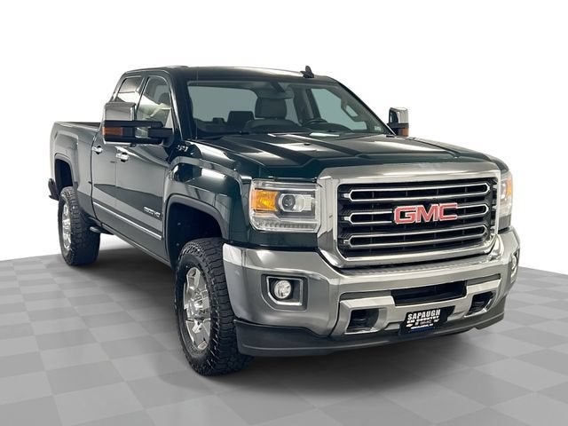 Emerald Green Metallic 2015 GMC Sierra 2500HD Pickup Truck Four-Wheel Drive Automatic