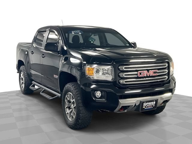 Onyx Black 2017 GMC Canyon Pickup Truck Four-Wheel Drive Automatic