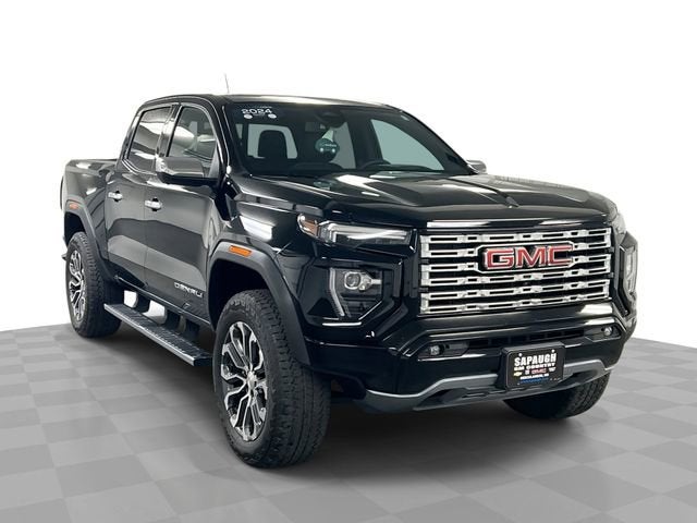 Onyx Black 2024 GMC Canyon Denali Crew Cab 4WD Pickup Truck Four-Wheel Drive Automatic