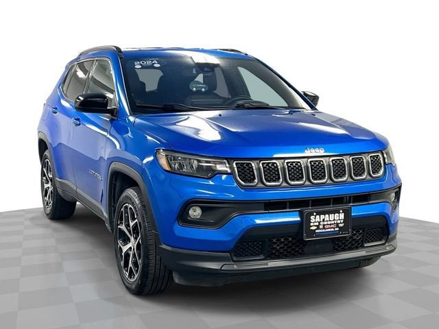 Blue 2024 Jeep Compass SUV / Crossover Four-Wheel Drive Automatic