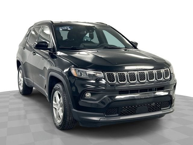 Black 2024 Jeep Compass SUV / Crossover Four-Wheel Drive Automatic