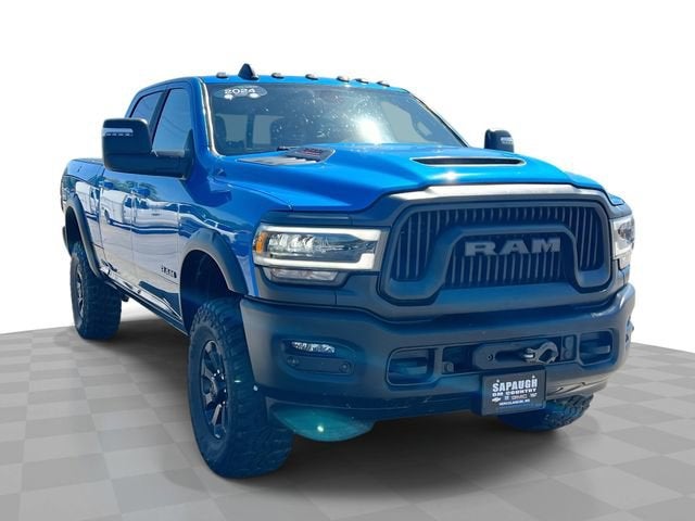 Blue 2024 RAM 2500 Power Wagon Crew Cab 4WD Pickup Truck Four-Wheel Drive Automatic