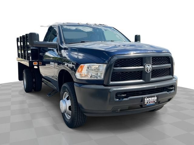 Blue 2016 RAM 3500 Chassis Pickup Truck Four-Wheel Drive Automatic