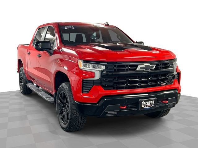 Red Hot 2024 Chevrolet Silverado 1500 LT Trail Boss Crew Cab 4WD Pickup Truck Four-Wheel Drive Automatic