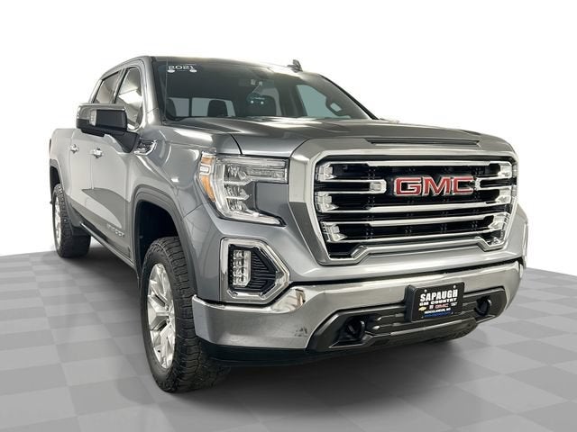 Gray (Satin Steel Metallic) 2021 GMC Sierra 1500 Pickup Truck Four-Wheel Drive Automatic