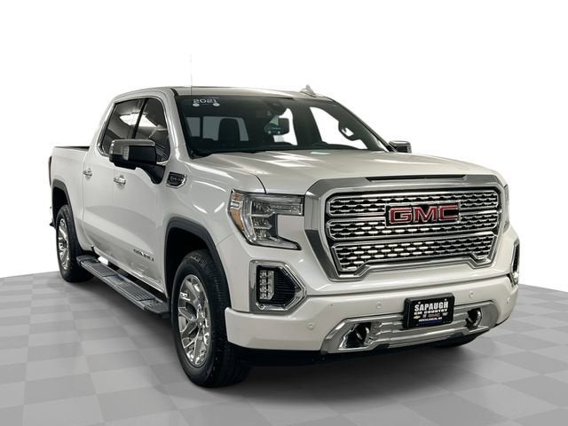 White Frost Tricoat 2021 GMC Sierra 1500 Denali Crew Cab 4WD Pickup Truck Four-Wheel Drive Automatic