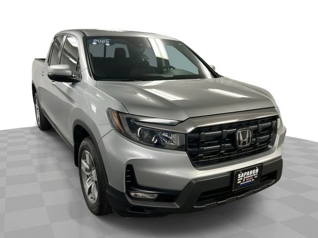 Silver 2025 Honda Ridgeline Pickup Truck All-Wheel Drive Automatic