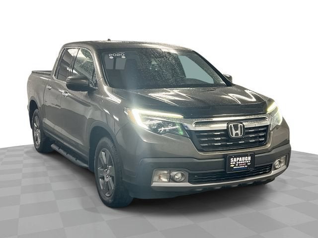 Gray 2020 Honda Ridgeline Pickup Truck All-Wheel Drive Automatic