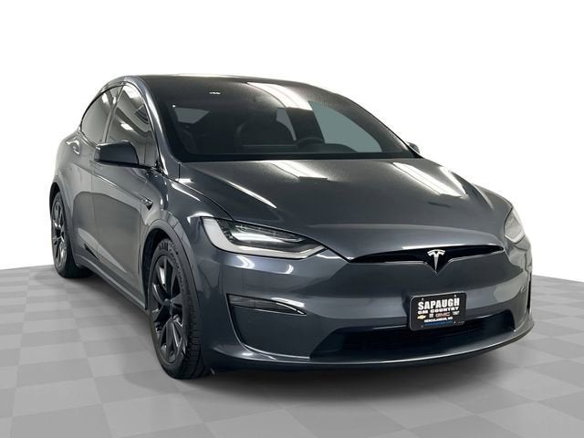 Gray 2023 Tesla Model X SUV / Crossover All-Wheel Drive Automatic