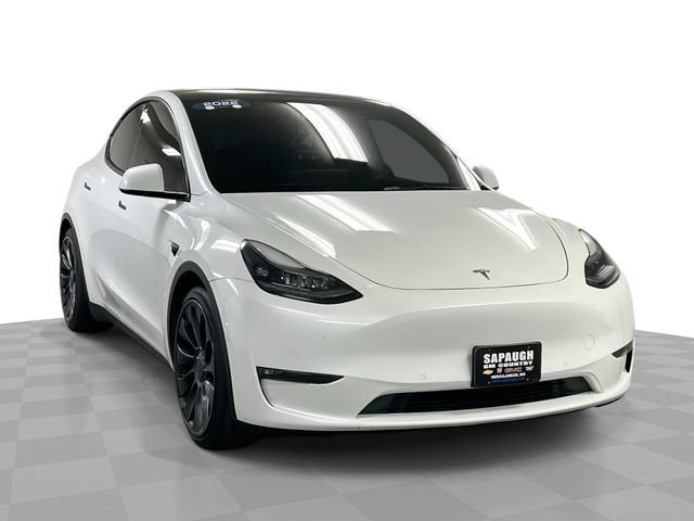 White 2022 Tesla Model Y SUV / Crossover All-Wheel Drive Automatic
