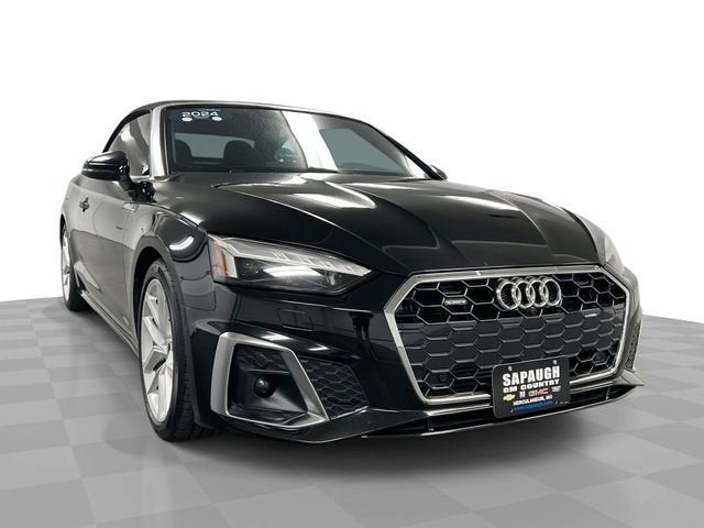 Black 2024 Audi A5 Convertible All-Wheel Drive Automatic