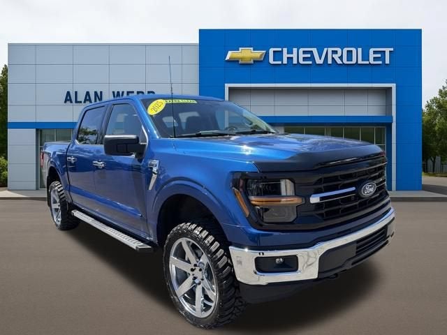 Blue 2025 Ford F-150 Pickup Truck Four-Wheel Drive Automatic
