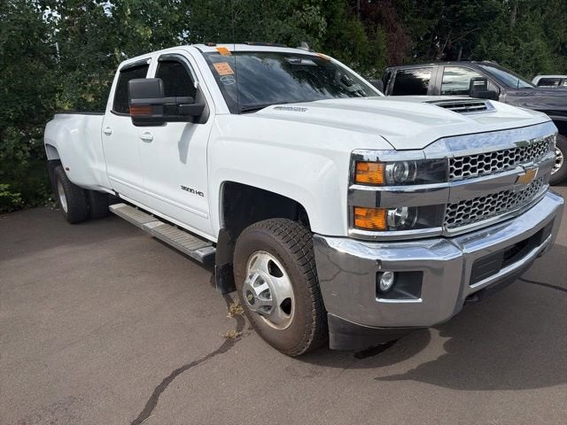 Summit White 2019 Chevrolet Silverado 3500HD LT Crew Cab 4WD Pickup Truck Four-Wheel Drive Automatic