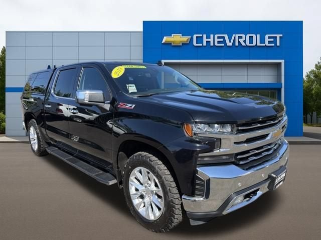 Black 2019 Chevrolet Silverado 1500 Pickup Truck Four-Wheel Drive Automatic
