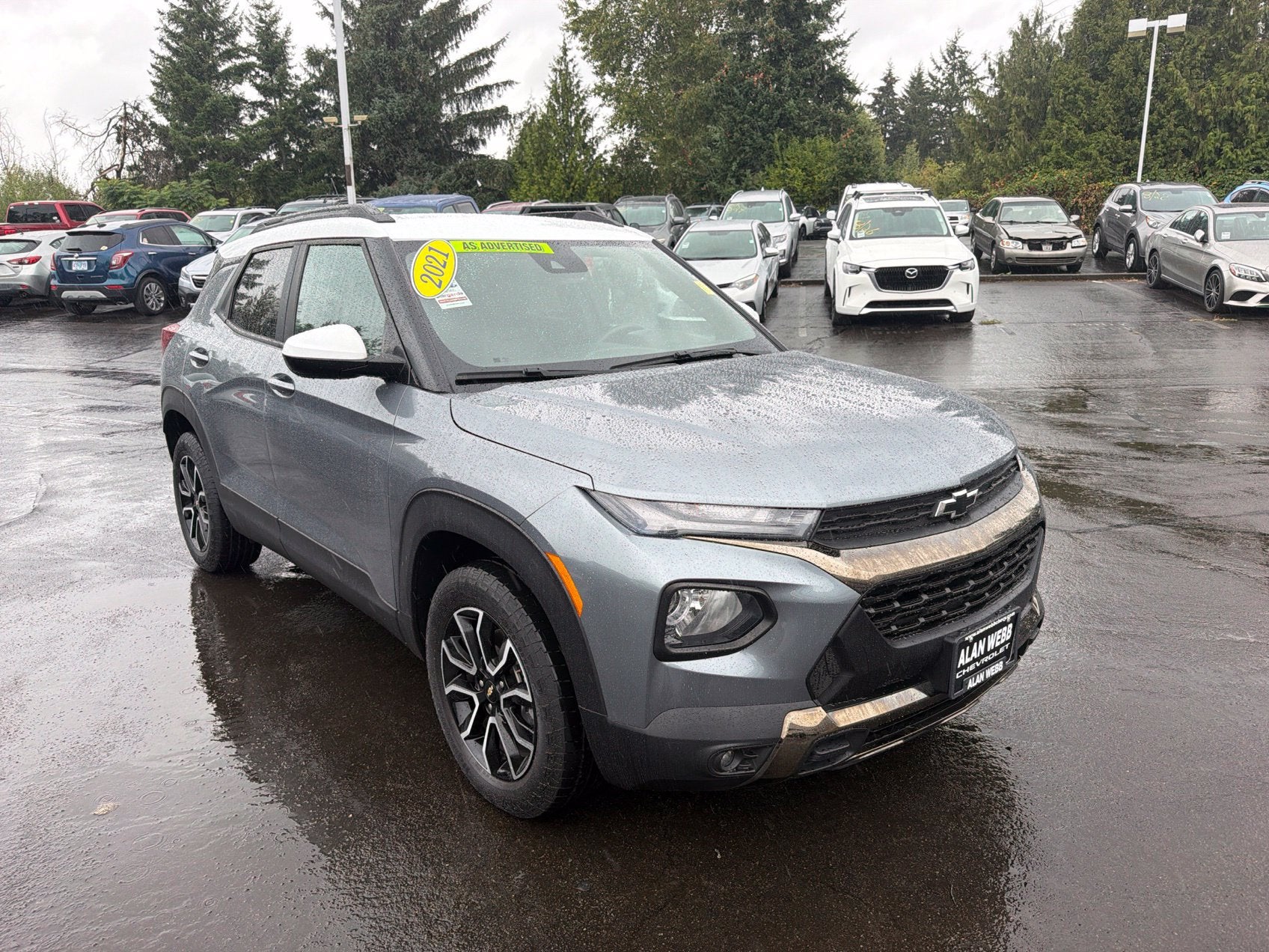 Gray (Satin Steel Metallic) 2021 Chevrolet Trailblazer SUV / Crossover Four-Wheel Drive Automatic