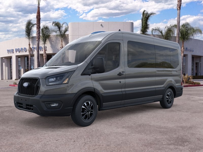 Carbonized Gray Metallic 2026 Ford Transit Passenger Van Rear-Wheel Drive 