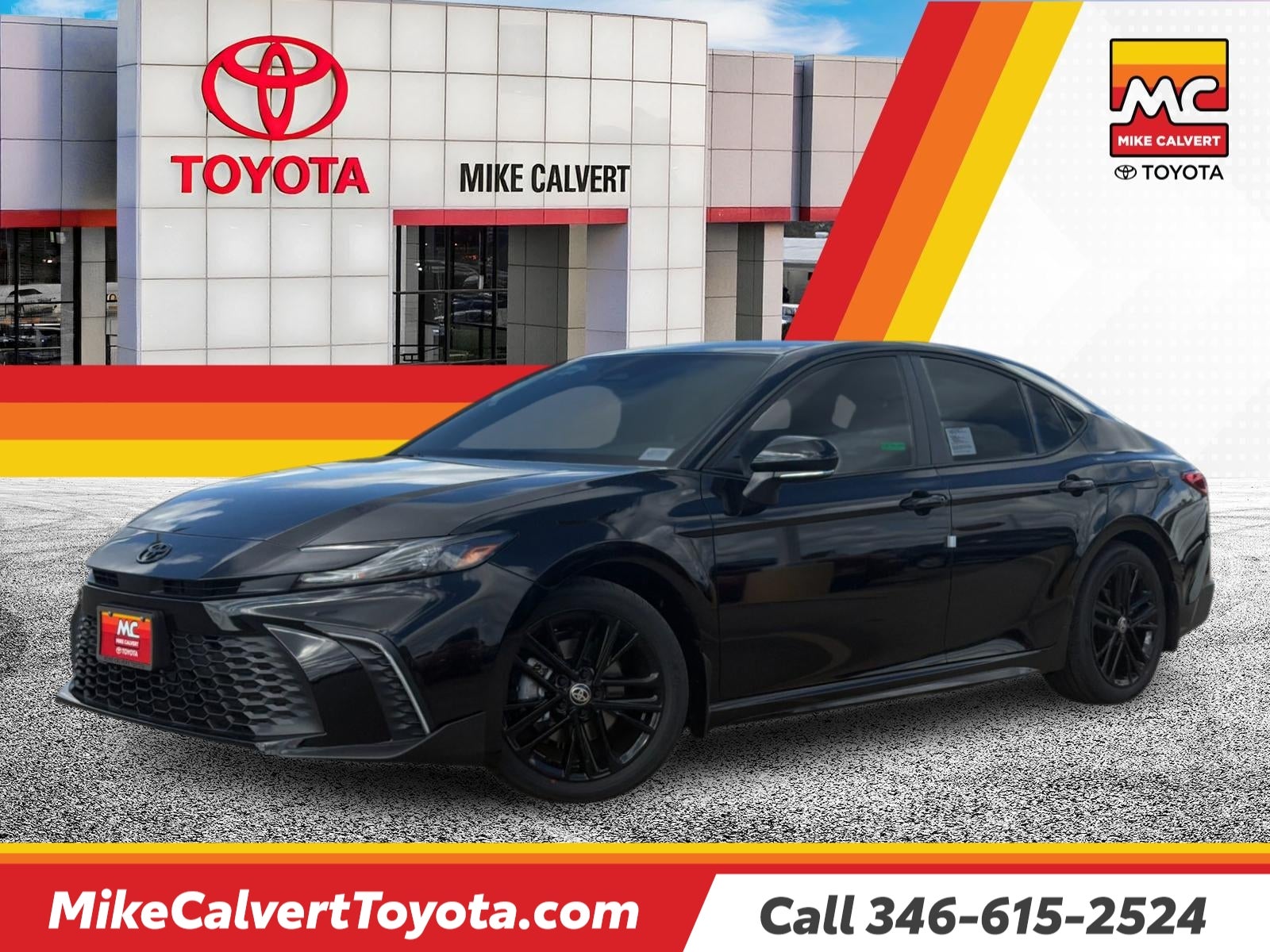 Midnight Black Metallic 2026 Toyota Camry Sedan Front-Wheel Drive Continuously Variable Transmission