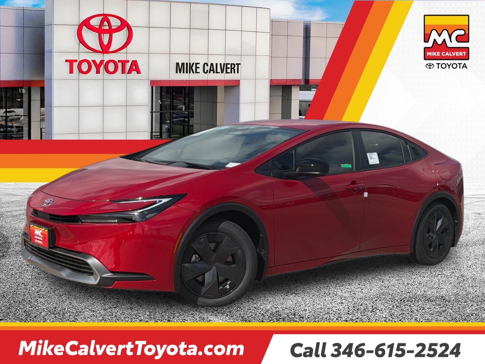 Supersonic Red 2026 Toyota Prius Plug-In Hybrid Hatchback Front-Wheel Drive Continuously Variable Transmission