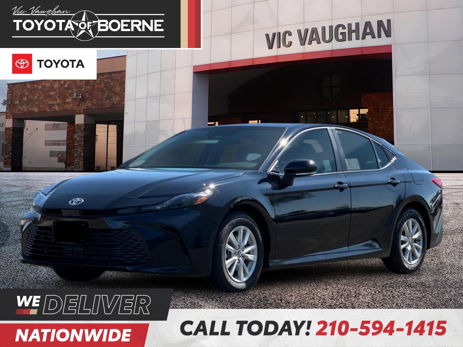 Midnight Black Metallic 2026 Toyota Camry Sedan Front-Wheel Drive Continuously Variable Transmission