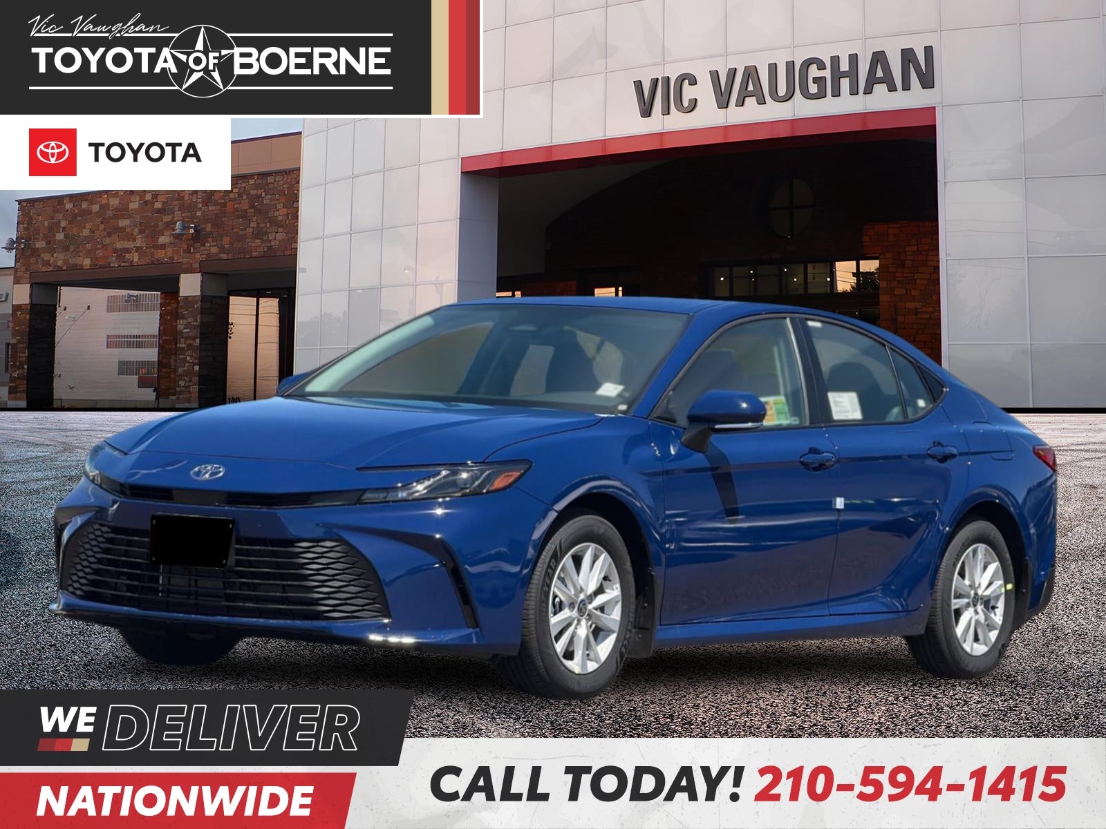 Blue 2026 Toyota Camry Sedan Front-Wheel Drive Continuously Variable Transmission