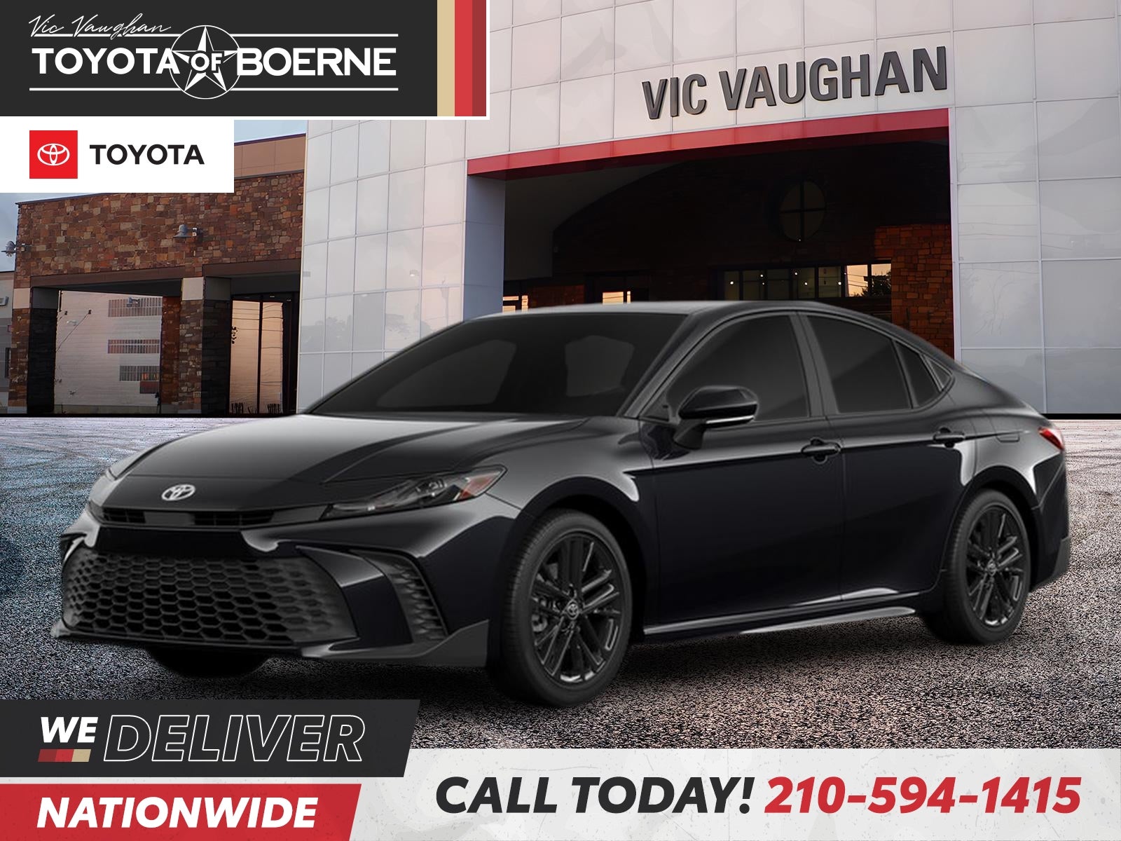Midnight Black Metallic 2026 Toyota Camry Sedan Front-Wheel Drive Continuously Variable Transmission