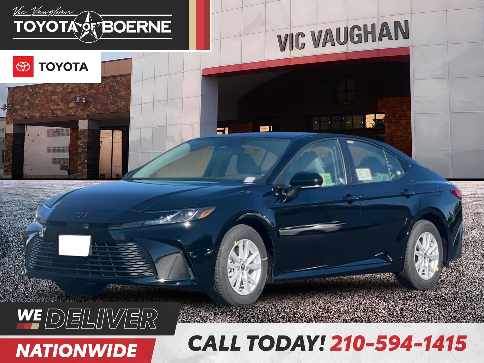 Midnight Black Metallic 2026 Toyota Camry Sedan Front-Wheel Drive Continuously Variable Transmission
