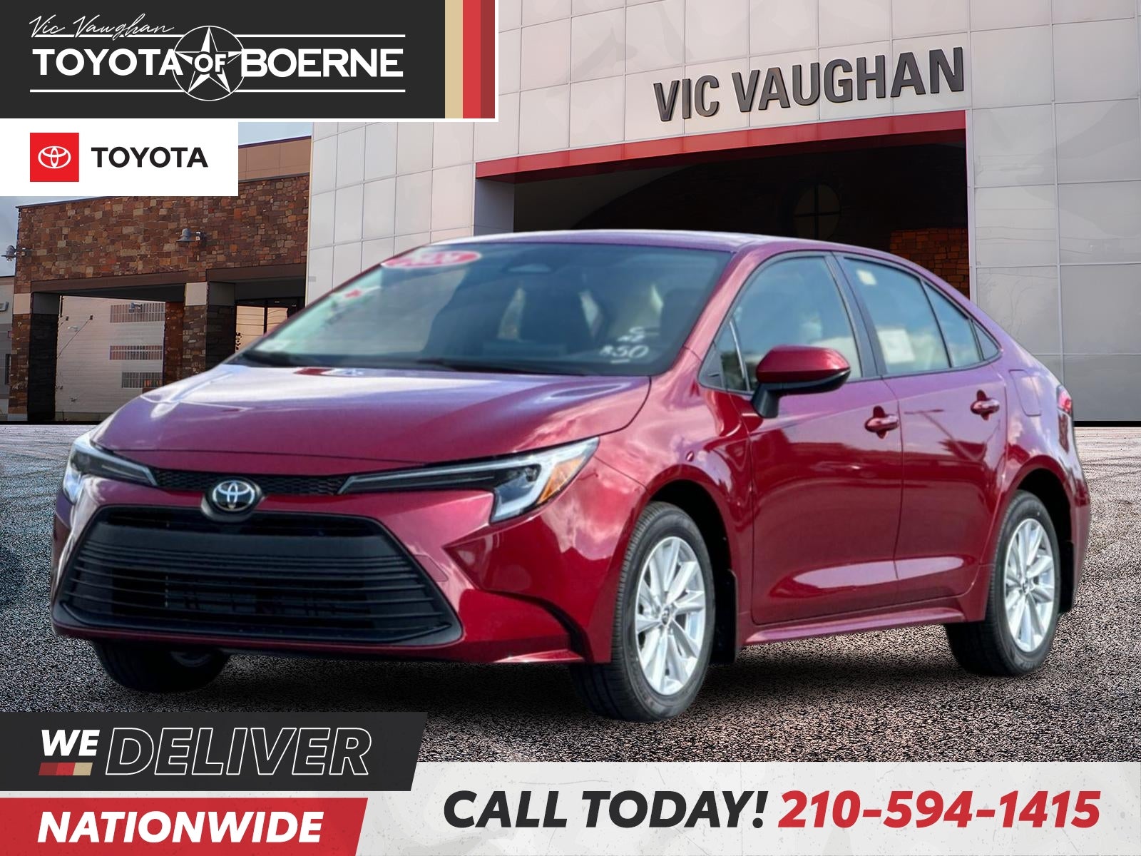 Red (Ruby Flare Pearl) 2026 Toyota Corolla Hybrid Sedan Front-Wheel Drive Continuously Variable Transmission