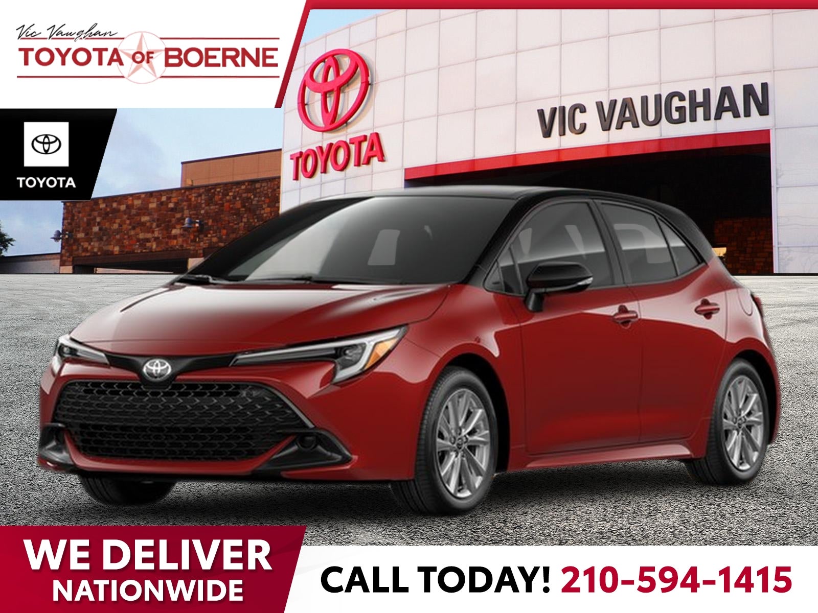 Finish Line Red With Midnight Black Metallic Roof 2026 Toyota Corolla Hatchback Hatchback Front-Wheel Drive Continuously Variable Transmission