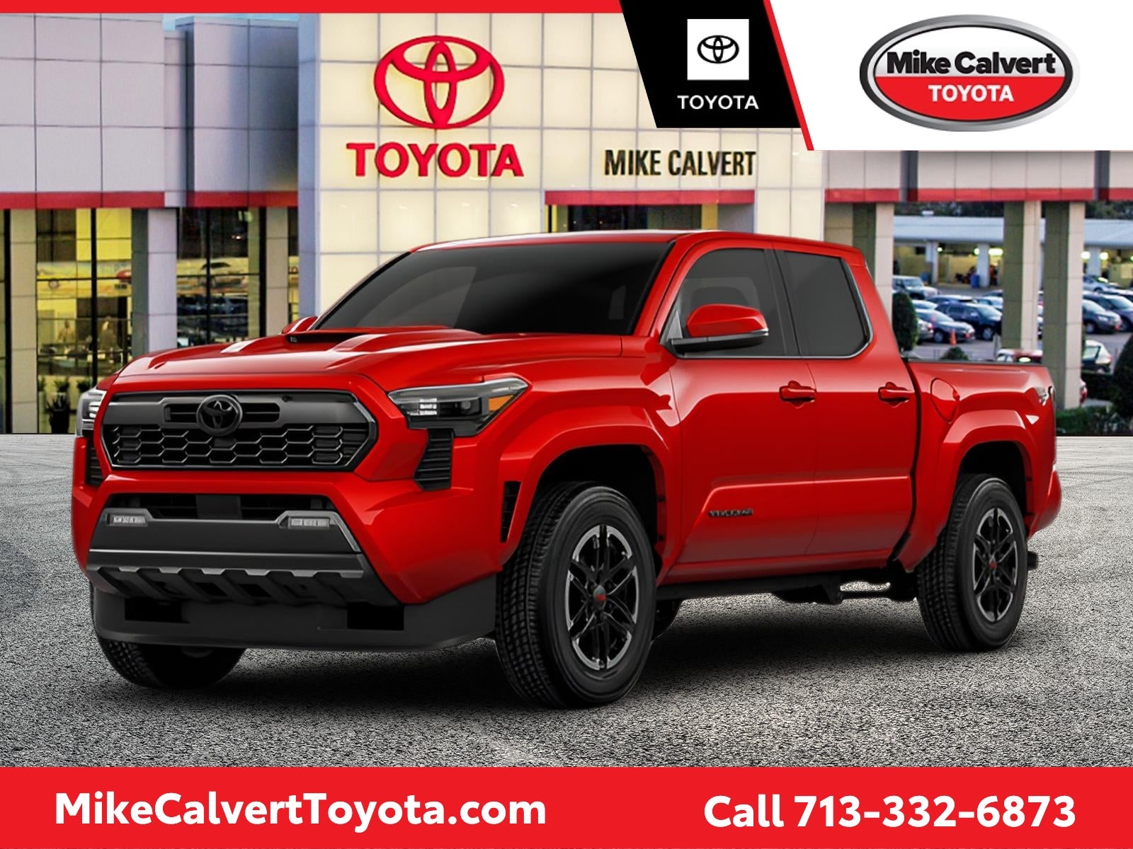 Supersonic Red 2026 Toyota Tacoma Pickup Truck Four-Wheel Drive 6-Speed Manual