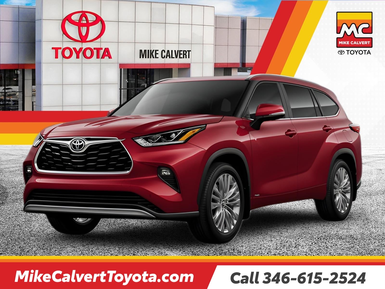 Red (Ruby Flare Pearl) 2026 Toyota Highlander Hybrid SUV / Crossover All-Wheel Drive Continuously Variable Transmission