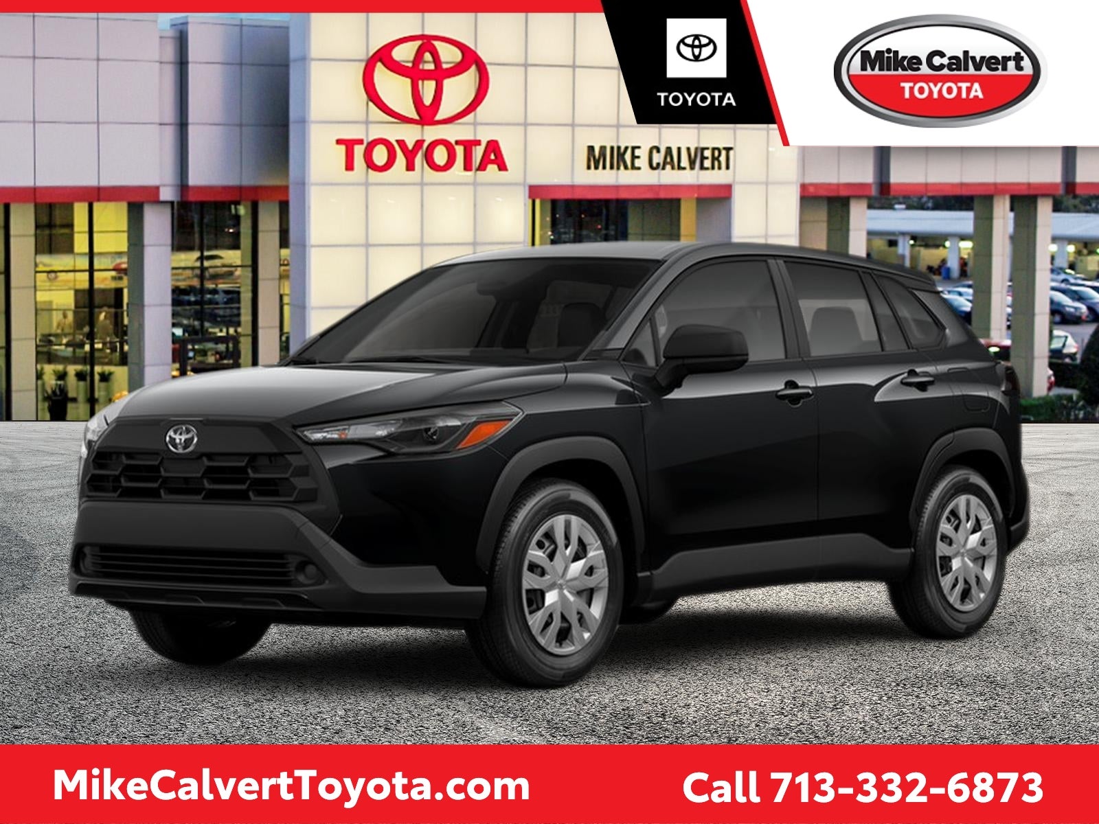 Jet Black 2026 Toyota Corolla Cross SUV / Crossover Front-Wheel Drive Continuously Variable Transmission
