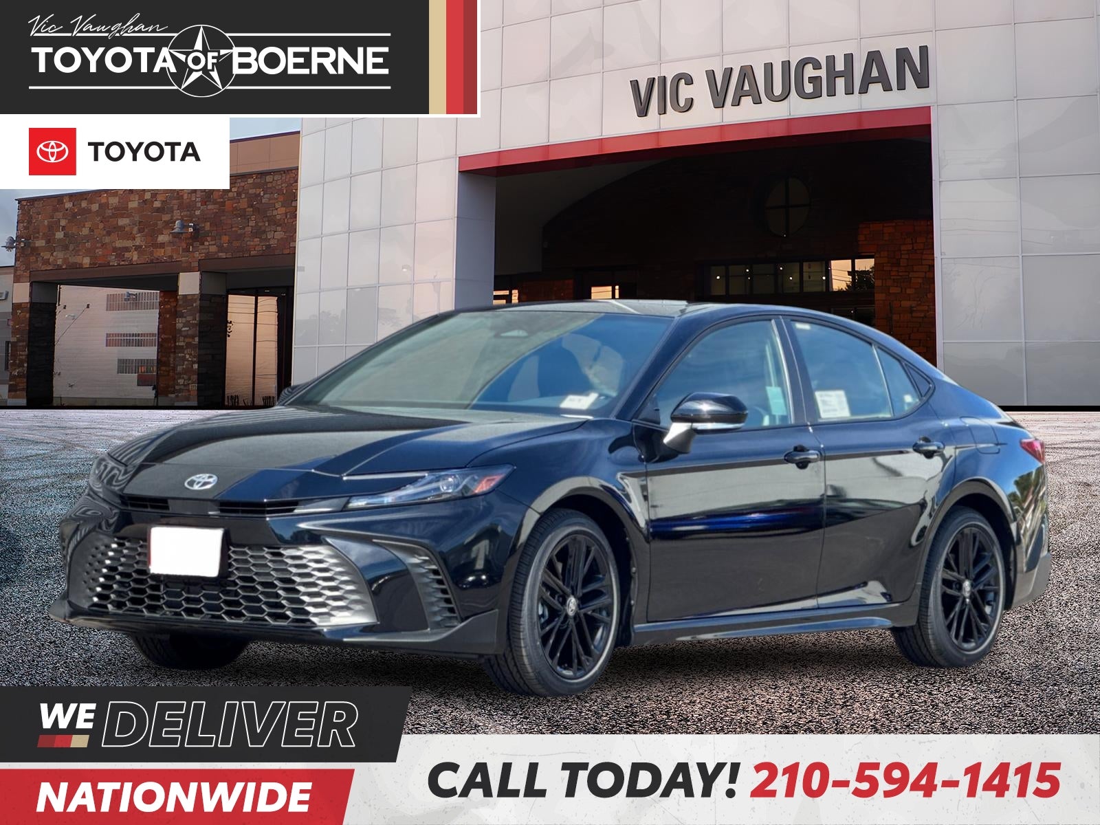 Midnight Black Metallic 2026 Toyota Camry Sedan Front-Wheel Drive Continuously Variable Transmission