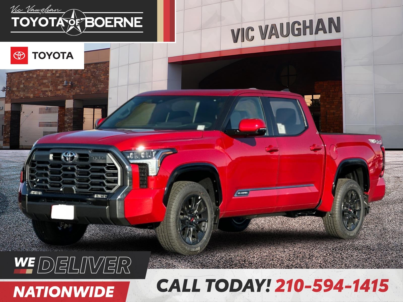 Supersonic Red 2026 Toyota Tundra Pickup Truck Four-Wheel Drive Automatic