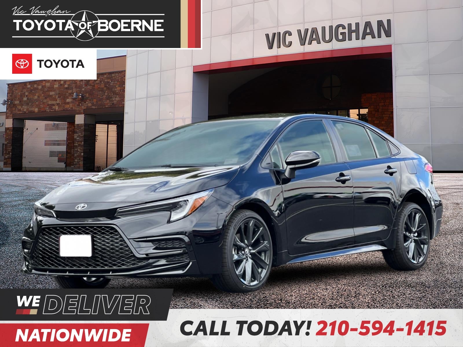 Midnight Black Metallic 2026 Toyota Corolla Sedan Front-Wheel Drive Continuously Variable Transmission