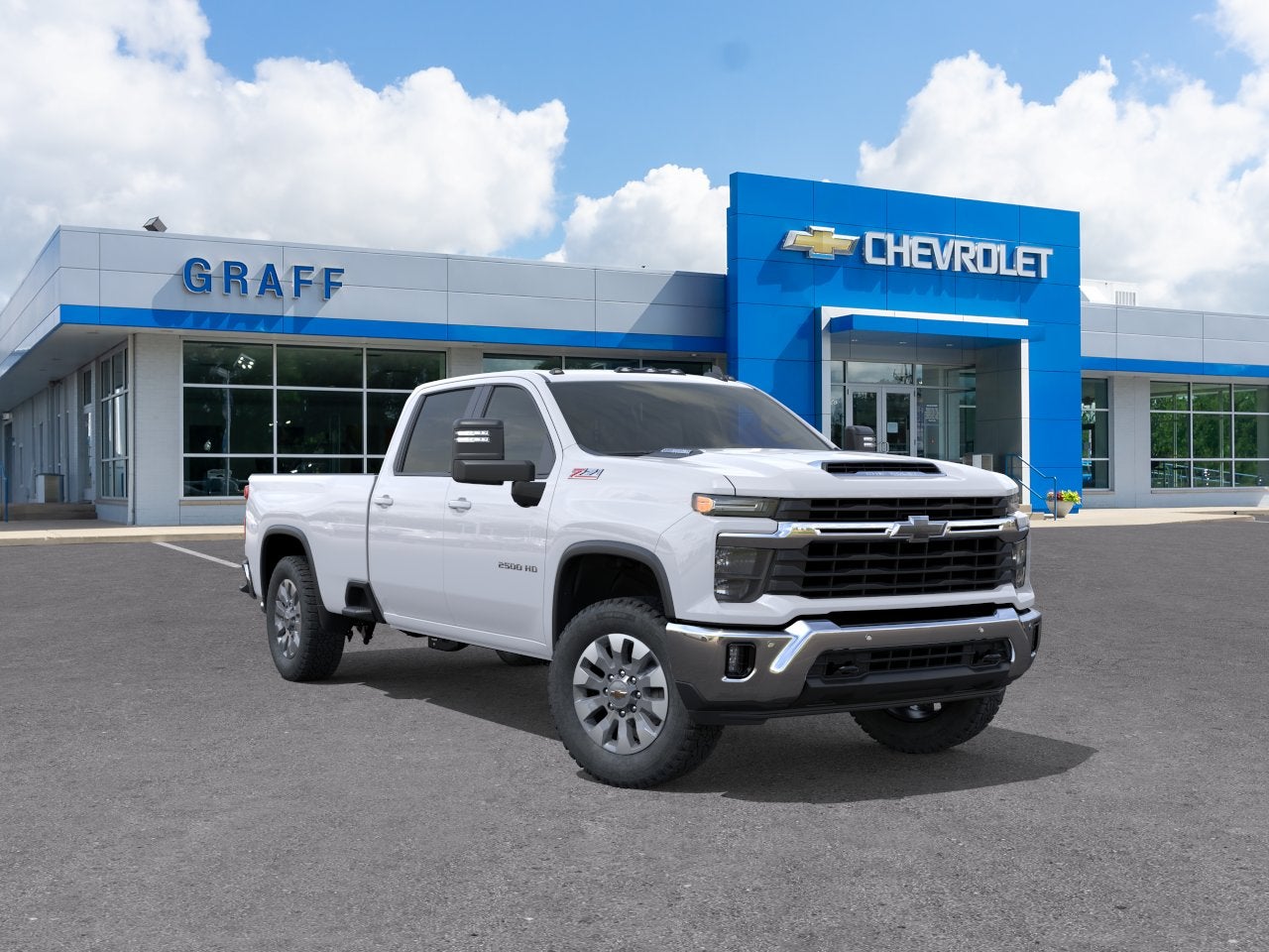 Summit White 2026 Chevrolet Silverado 2500HD Pickup Truck Four-Wheel Drive Automatic