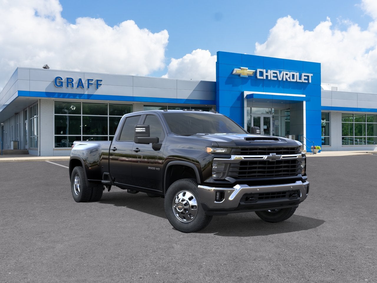 Black 2026 Chevrolet Silverado 3500HD Pickup Truck Four-Wheel Drive Automatic