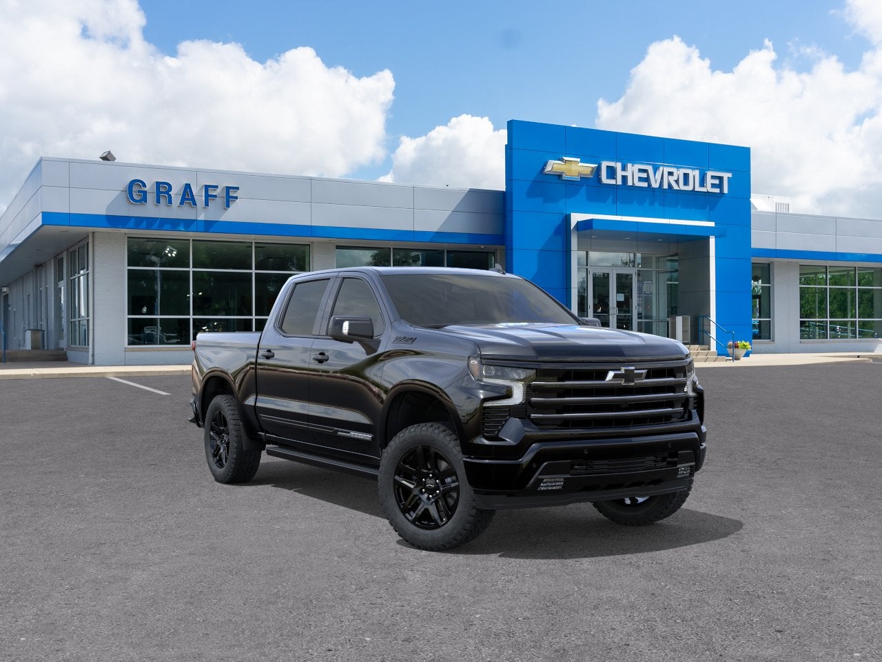 Black 2026 Chevrolet Silverado 1500 Pickup Truck Four-Wheel Drive Automatic