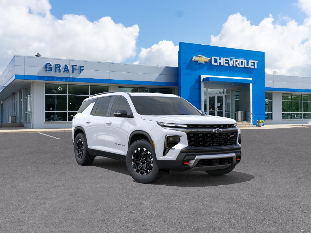 Polar White Tricoat 2027 Chevrolet Traverse SUV / Crossover Four-Wheel Drive Automatic