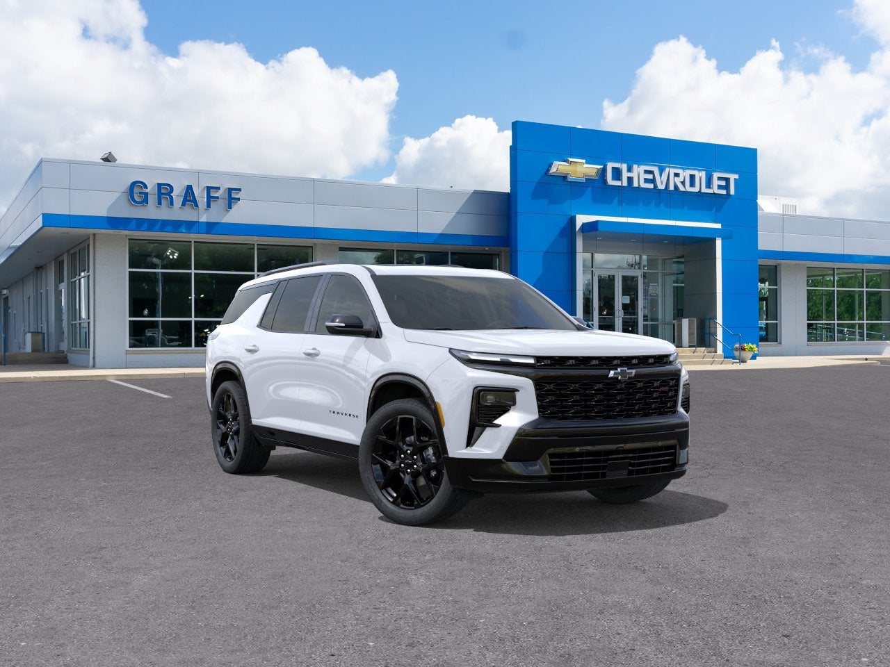 Polar White Tricoat 2026 Chevrolet Traverse RS AWD SUV / Crossover Four-Wheel Drive Automatic