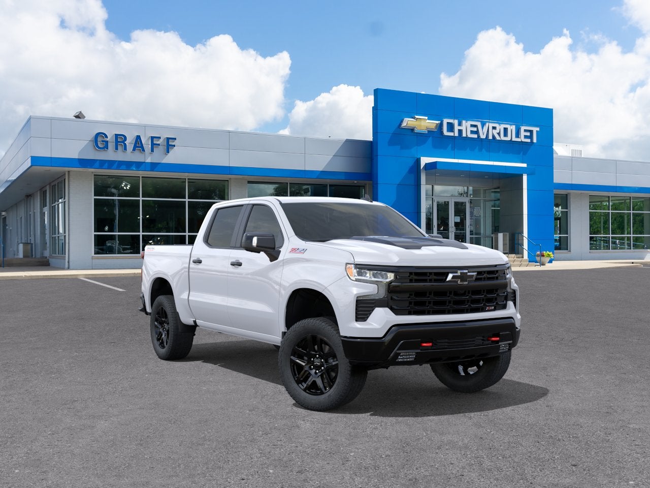 Summit White 2026 Chevrolet Silverado 1500 Pickup Truck Four-Wheel Drive Automatic