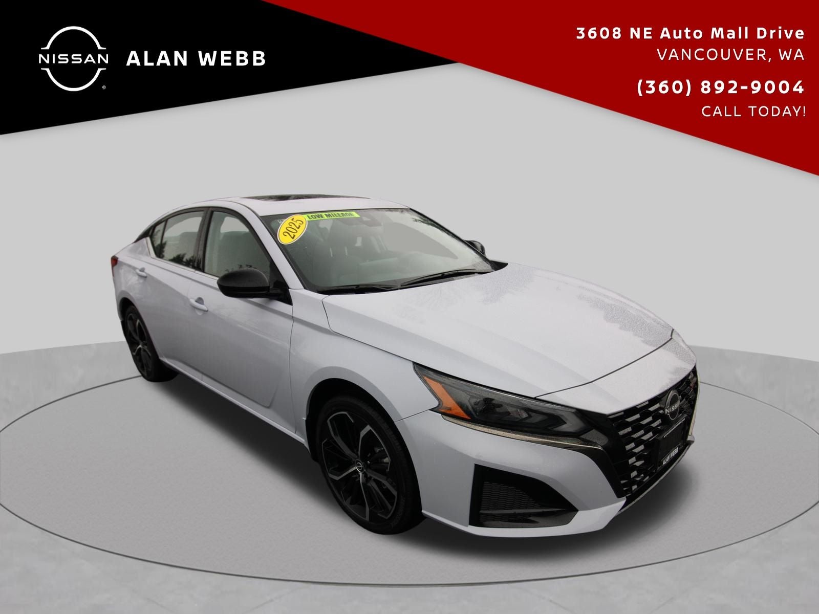 Gray Sky Pearl 2025 Nissan Altima Sedan All-Wheel Drive Continuously Variable Transmission