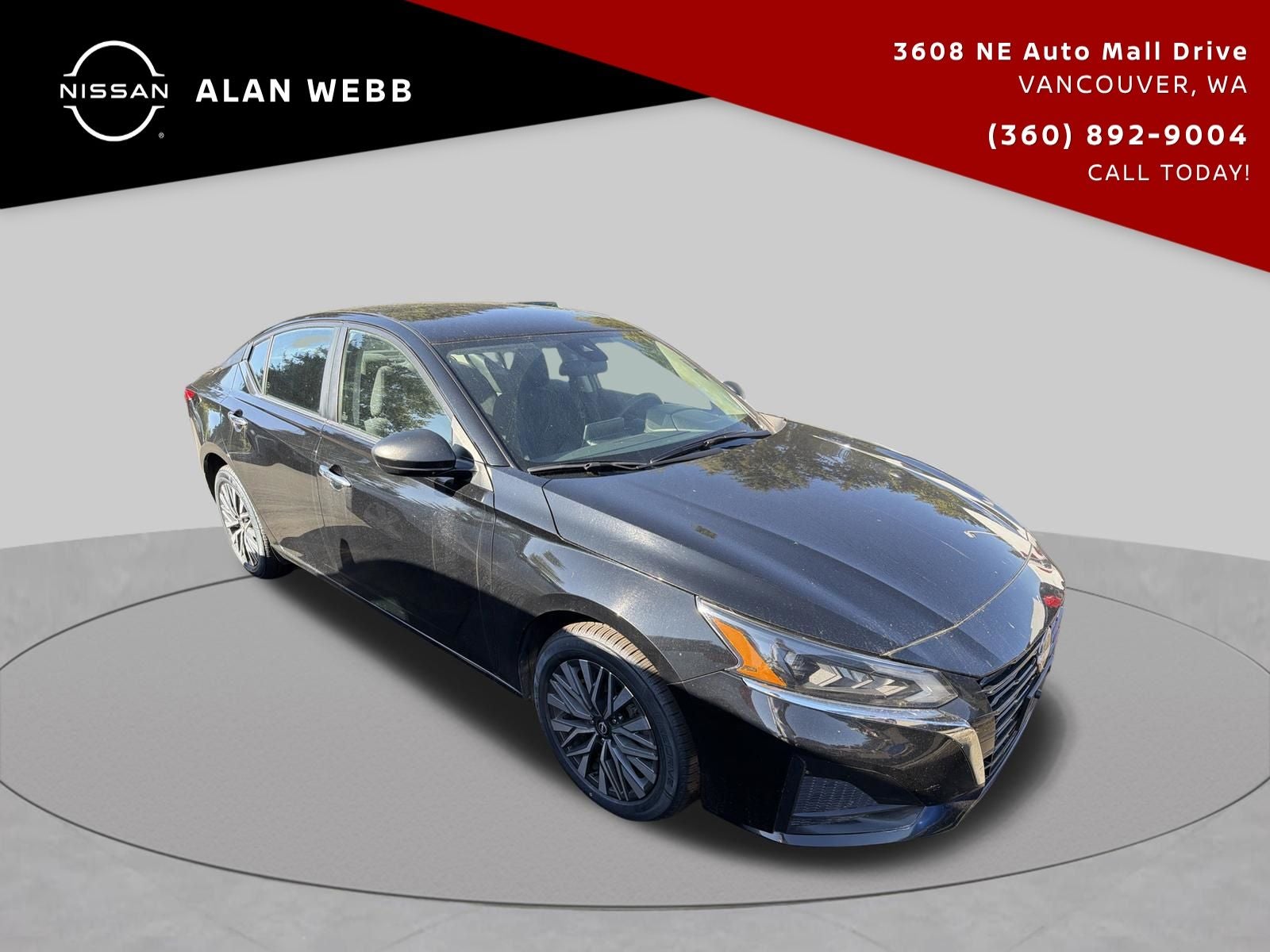 Super Black Clearcoat 2024 Nissan Altima Sedan All-Wheel Drive Continuously Variable Transmission