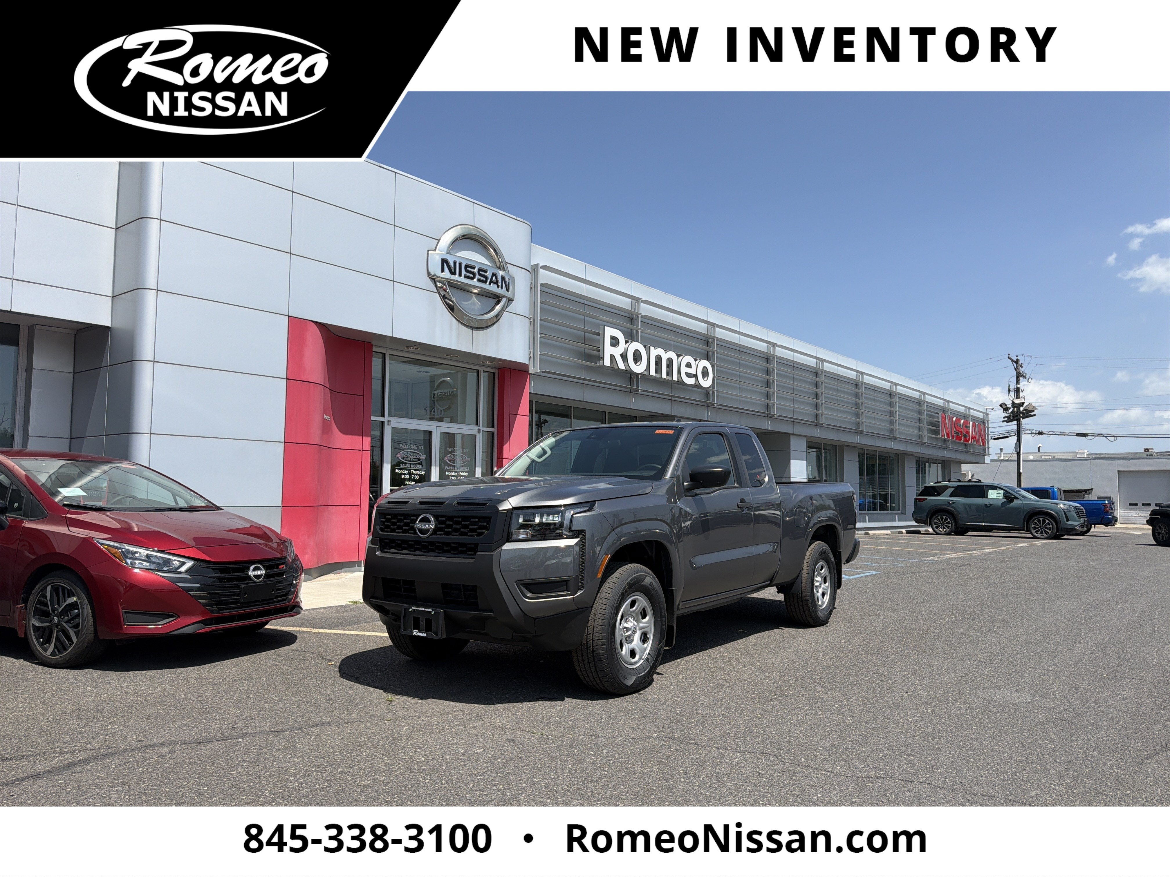 Gray (Gun Metallic) 2026 Nissan Frontier Pickup Truck Four-Wheel Drive Automatic