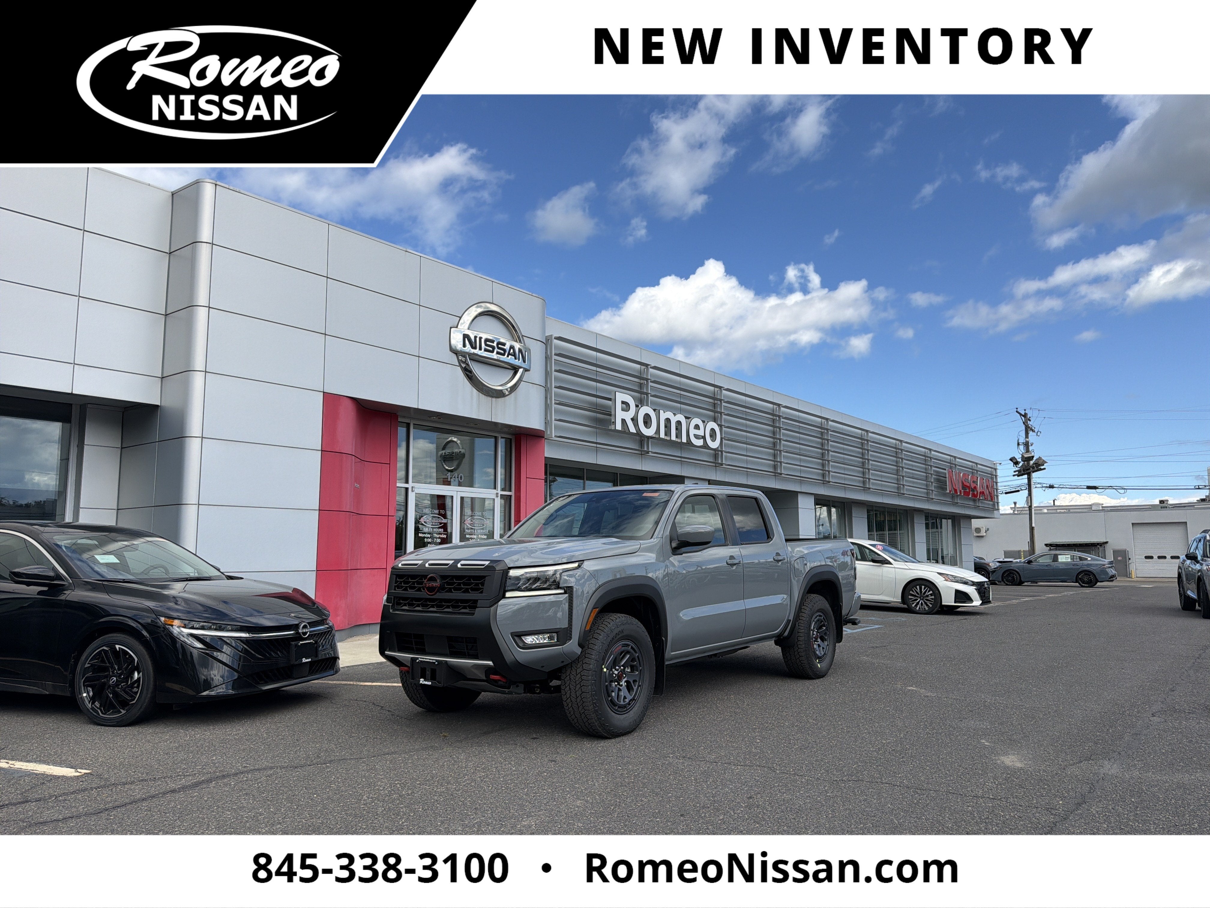 Boulder Gray Pearl 2026 Nissan Frontier Pickup Truck Four-Wheel Drive Automatic
