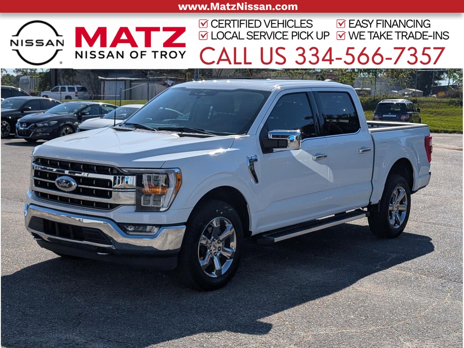 Oxford White 2023 Ford F-150 Pickup Truck Four-Wheel Drive Automatic
