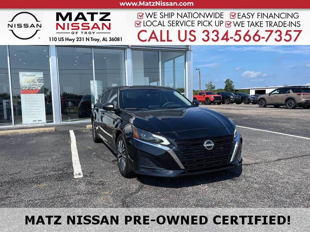 Super Black 2025 Nissan Altima Sedan Front-Wheel Drive Continuously Variable Transmission