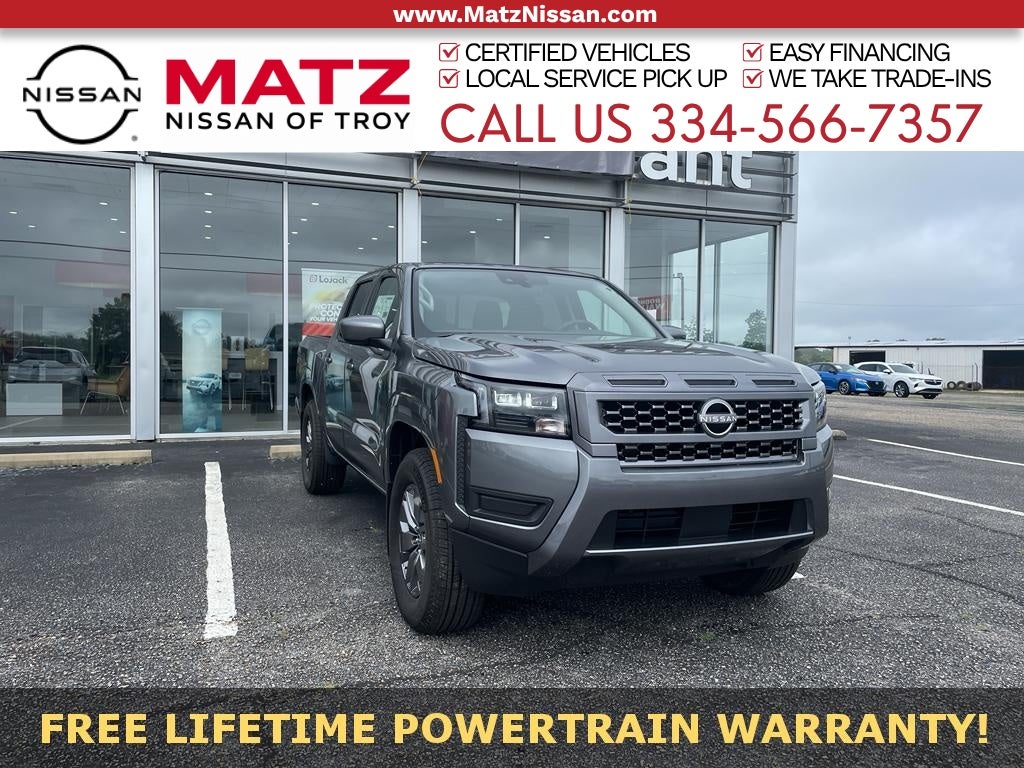 Gray (Gun Metallic) 2026 Nissan Frontier Pickup Truck 4X2 9-Speed Automatic