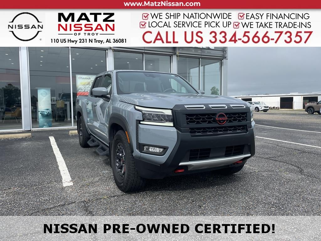 Boulder Gray Pearl 2025 Nissan Frontier Pickup Truck 4X2 9-Speed Automatic