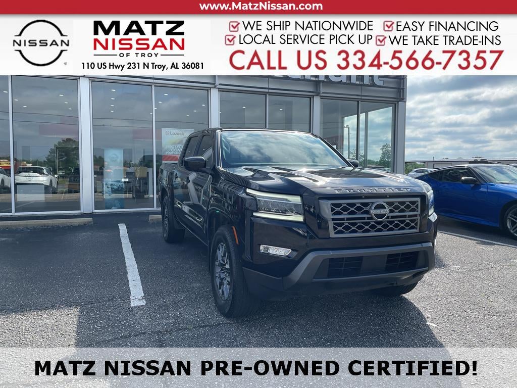 Super Black 2024 Nissan Frontier Pickup Truck 4X2 9-Speed Automatic